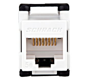 Modul RJ45 Cat.5e Toolless Schrack, instalare fără unelte