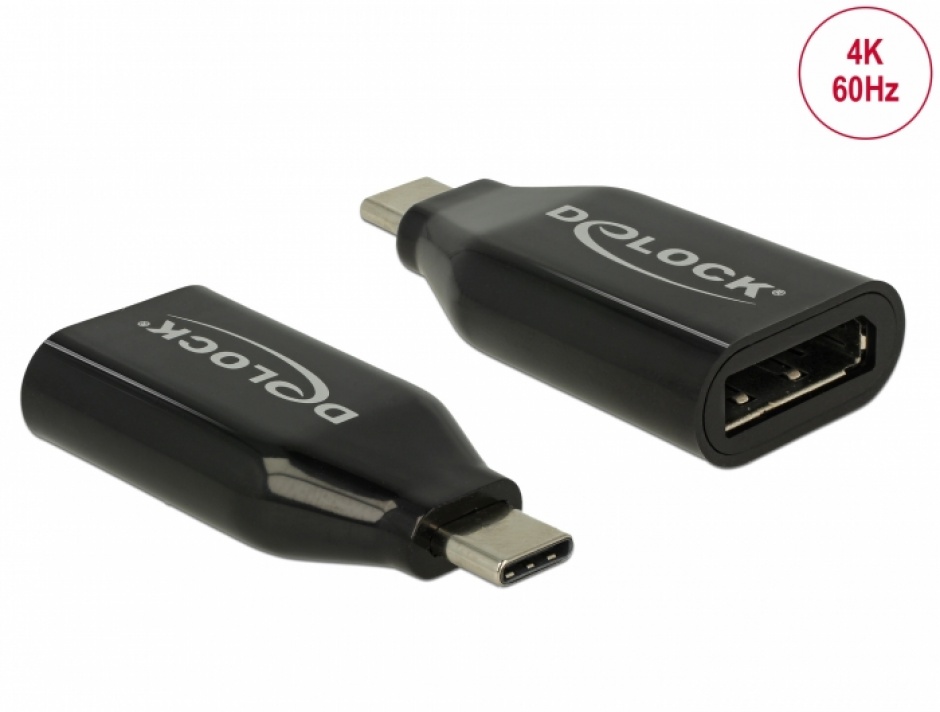 Adaptor USB-C la DisplayPort 4K Delock