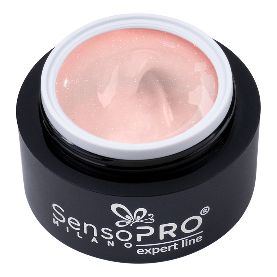 Gel UV Constructie Coral Glimmer SensoPRO Milano