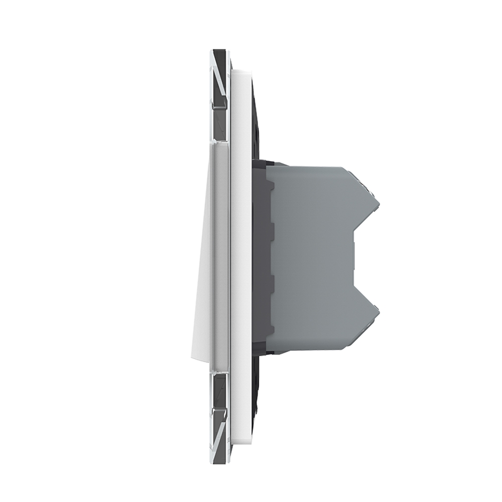 Intrerupator Dublu Mecanic LIVOLO Sticla - imagine 3