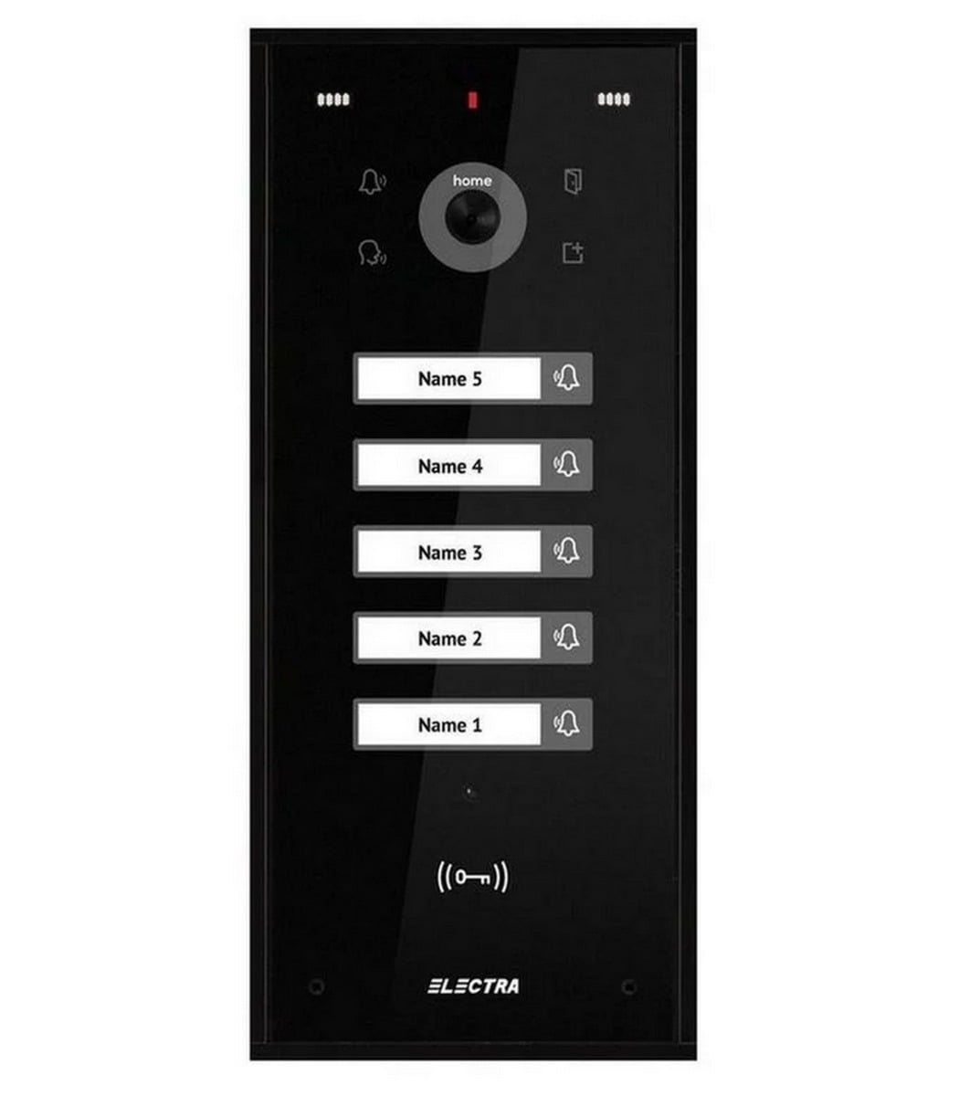 Videointerfon Electra 5 familii RFID Negru