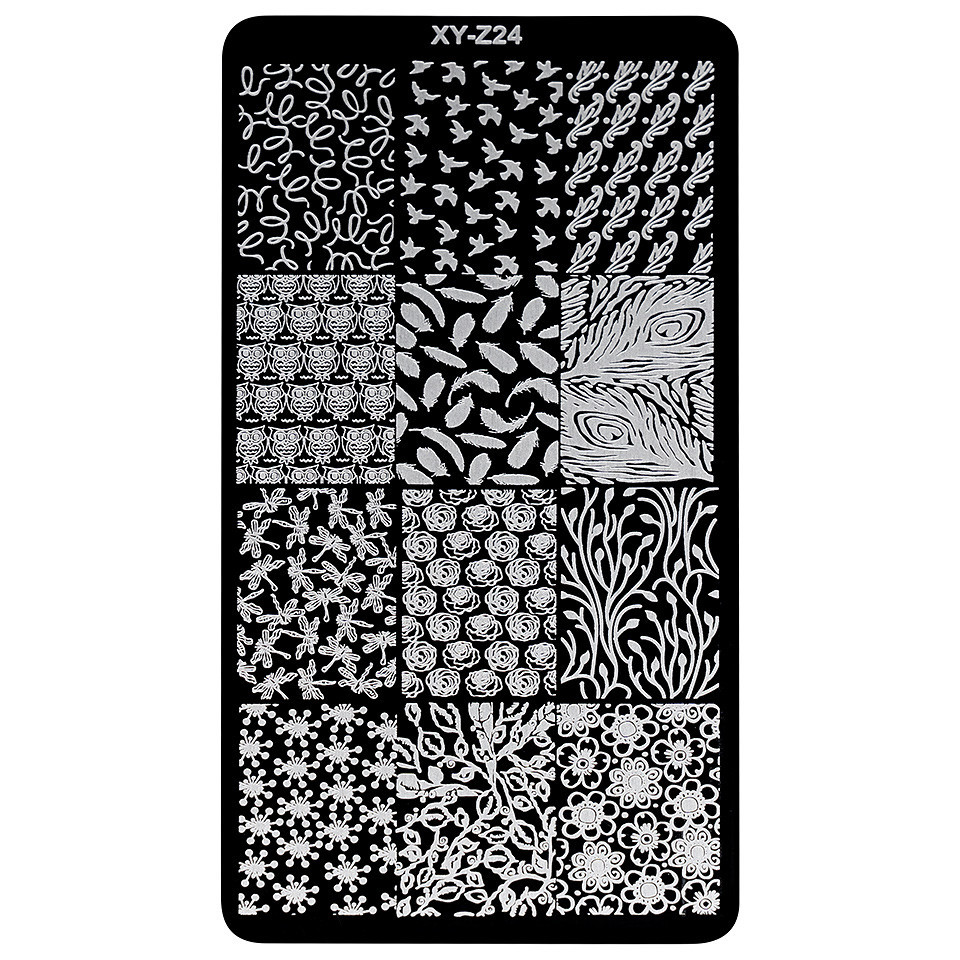 Matriță Metalică Unghii LUXORISE Fragile Energy XY-Z24