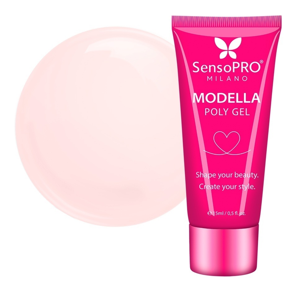 Polygel MODELLA SensoPRO Milano - Nude Silk, 15ml