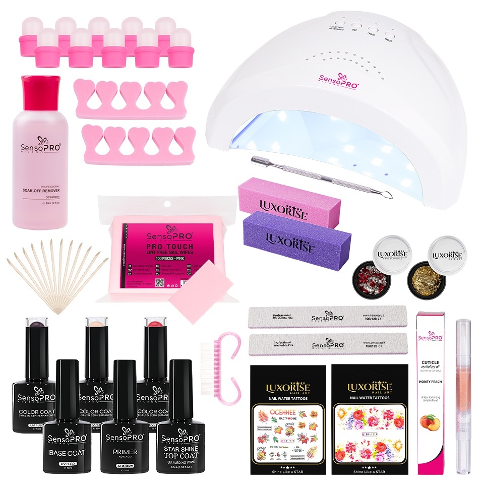 Kit Oja Semipermanenta SensoPRO Milano cu Lampa UV - imagine 2