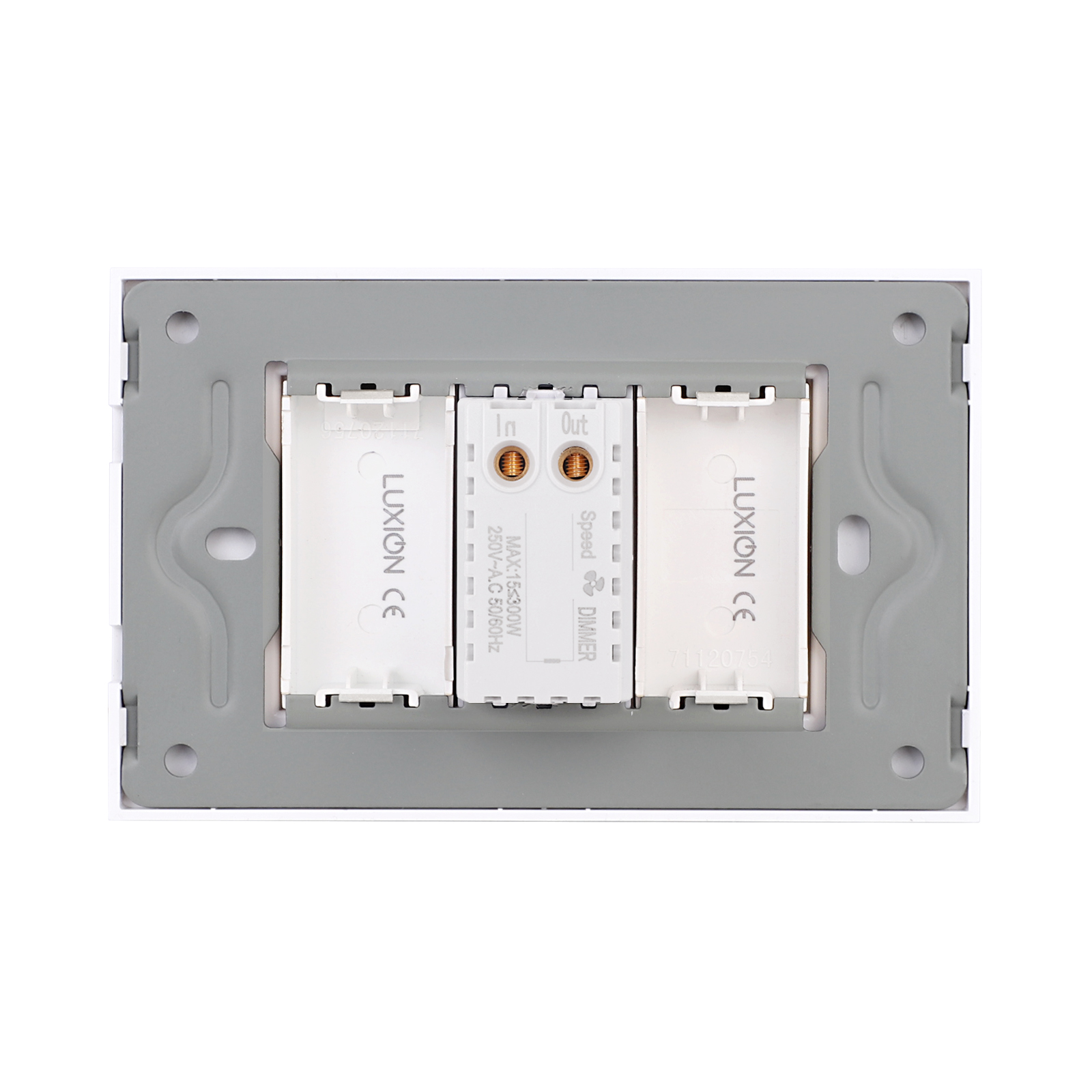 Comutator Ventilator 1M Luxion, Rama Sticla 3M, IP44 - imagine 8