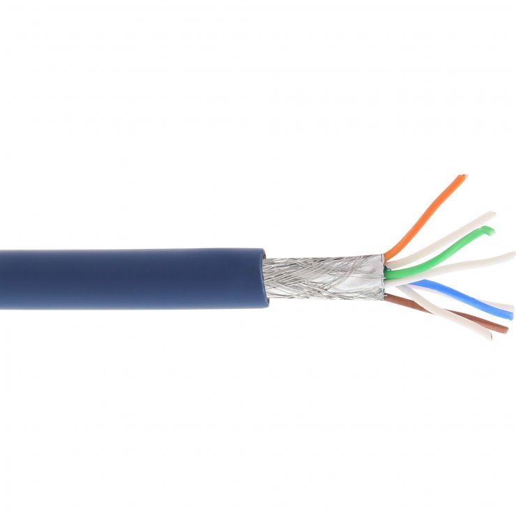 Rola Cablu RJ45 Cat.6A S/FTP 100m InLine Albastru