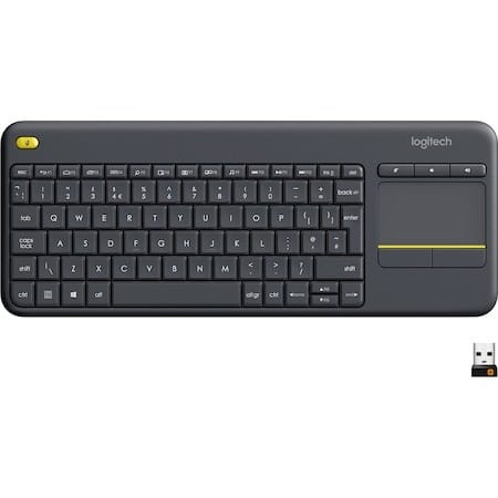 Tastatură Logitech K400 Plus Wireless cu Touchpad Negru - imagine 2