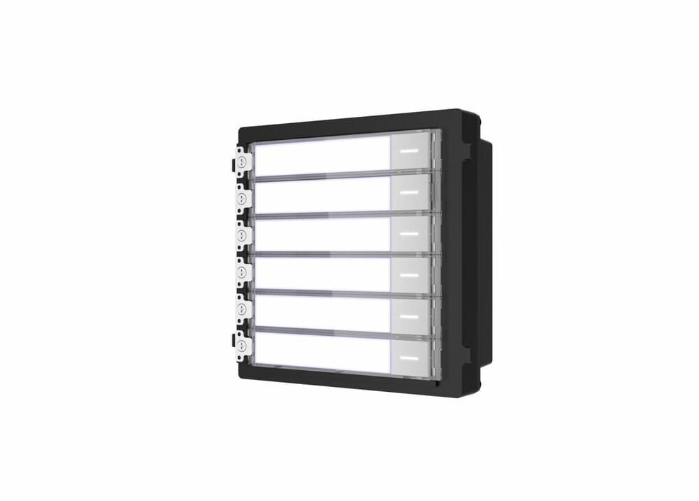 Modul Extensie Videointerfon 6 Butoane Hikvision DS-KD-KK - imagine 2