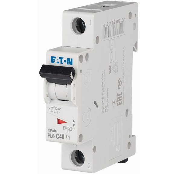 Siguranta automata 1P 40A Eaton PL6-C40/1