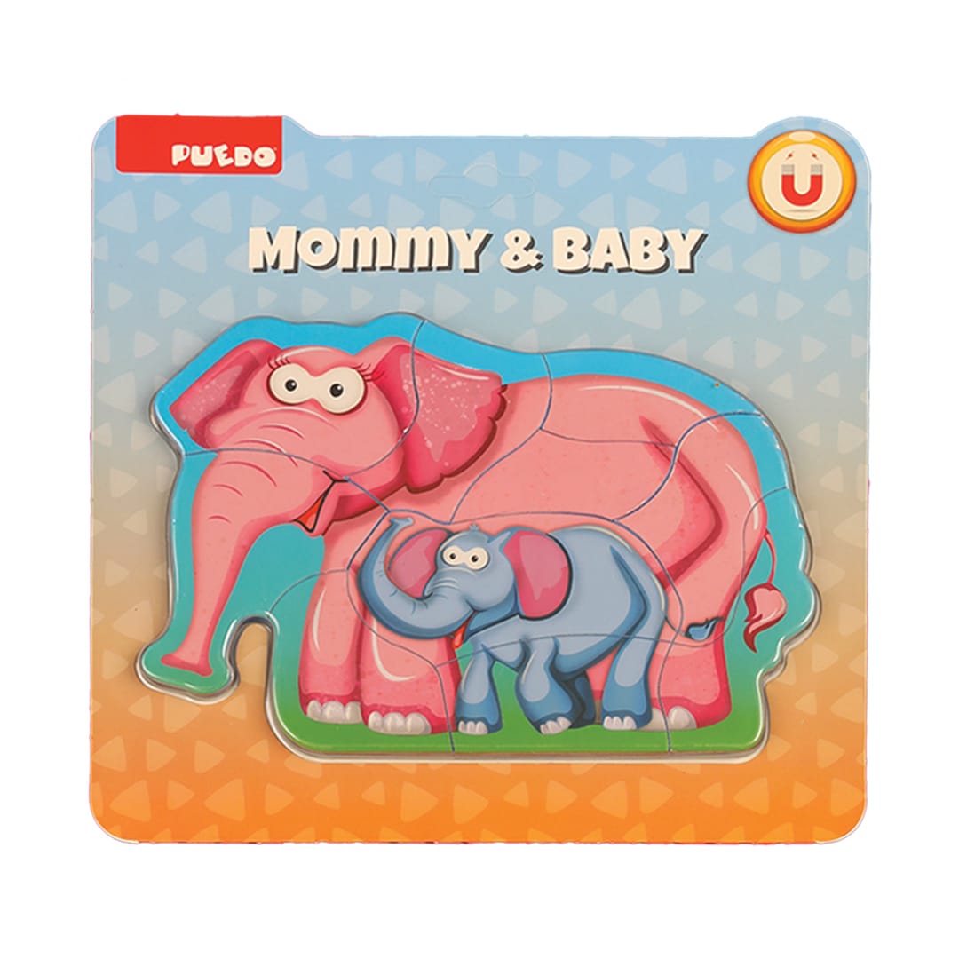 Puzzle Elefant Mama și Copilul 8 Piese | Educațional - imagine 4