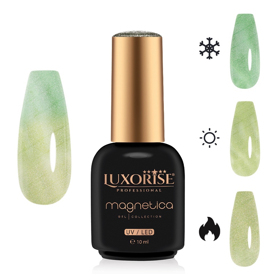 Oja Semipermanenta LUXORISE Magnetica Mint Breeze - imagine 2