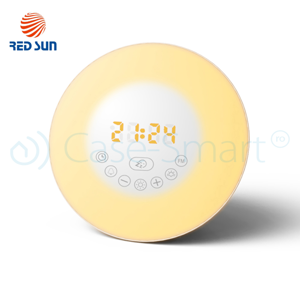 Lampa inteligenta RedSun 6638D cu Alarma si Radio FM - imagine 4