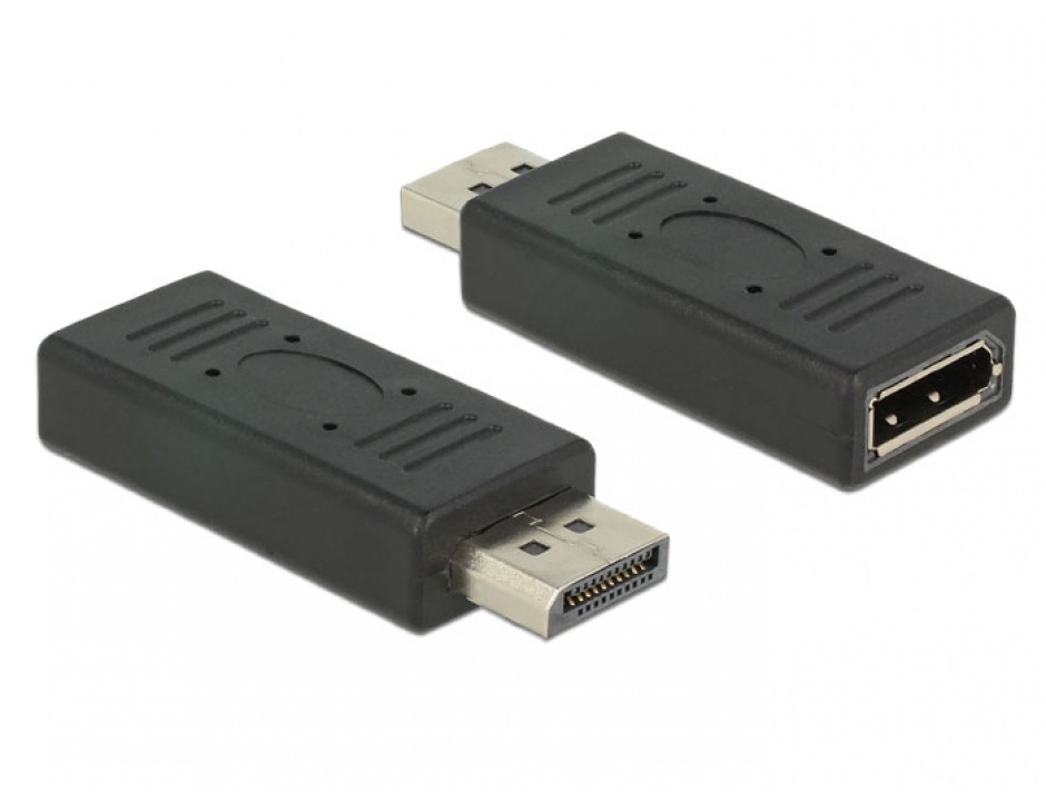 Adaptor DisplayPort 1.2 Delock 65691 Port Saver Negru