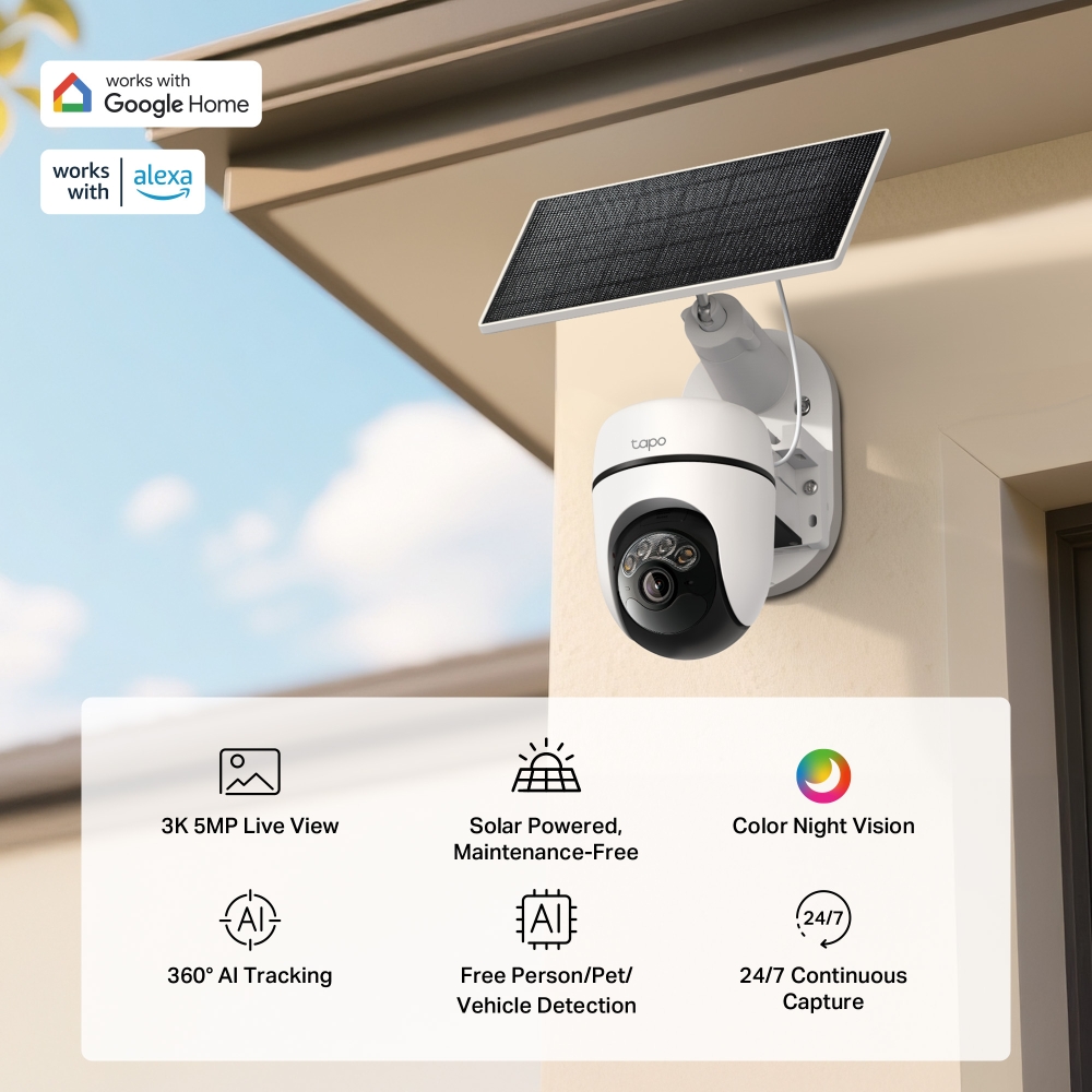 Cameră Supraveghere TP-LINK TAPO C630 KIT Pan/Tilt Solar 5MP - imagine 3
