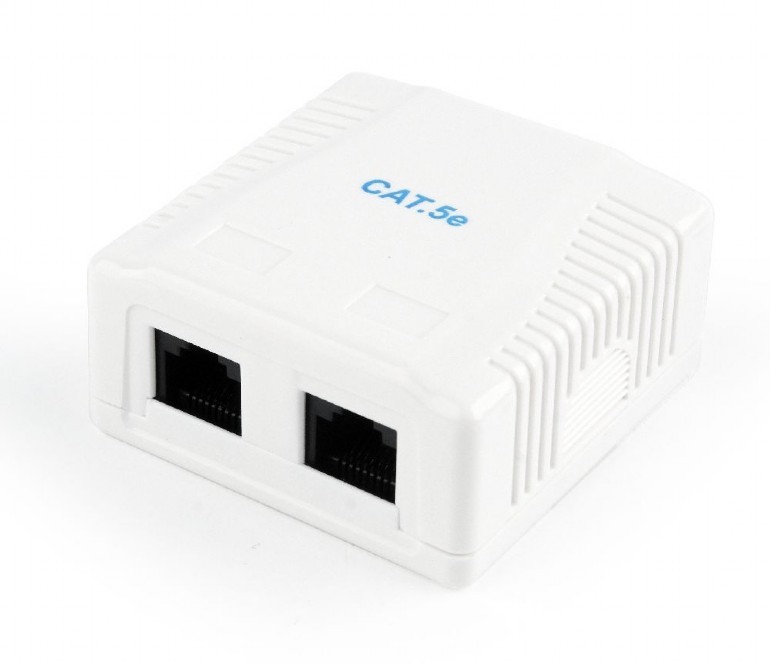 Priza RJ-45 2 Iesiri Cat5e Gembird - Conexiune Gigabit