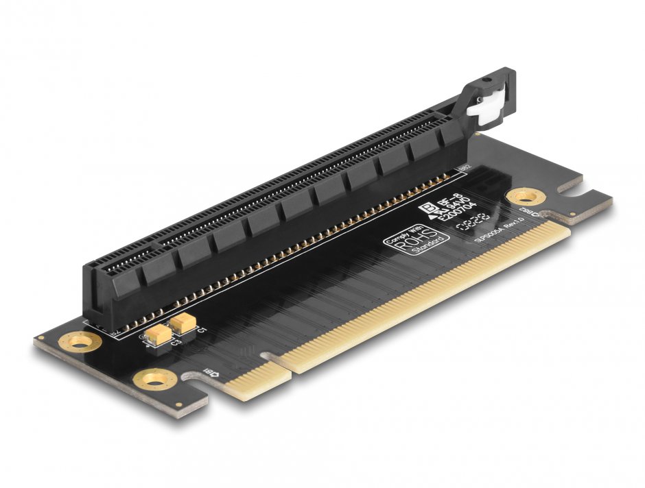Delock Riser PCIe x16 90°, Montare Orizontală