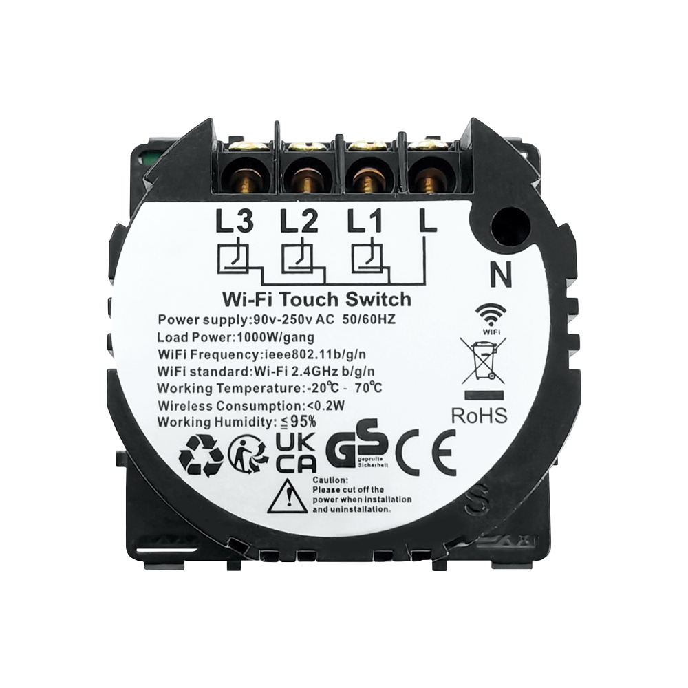 Modul Intrerupator Triplu Wi-Fi + RF433 LUXION - imagine 4