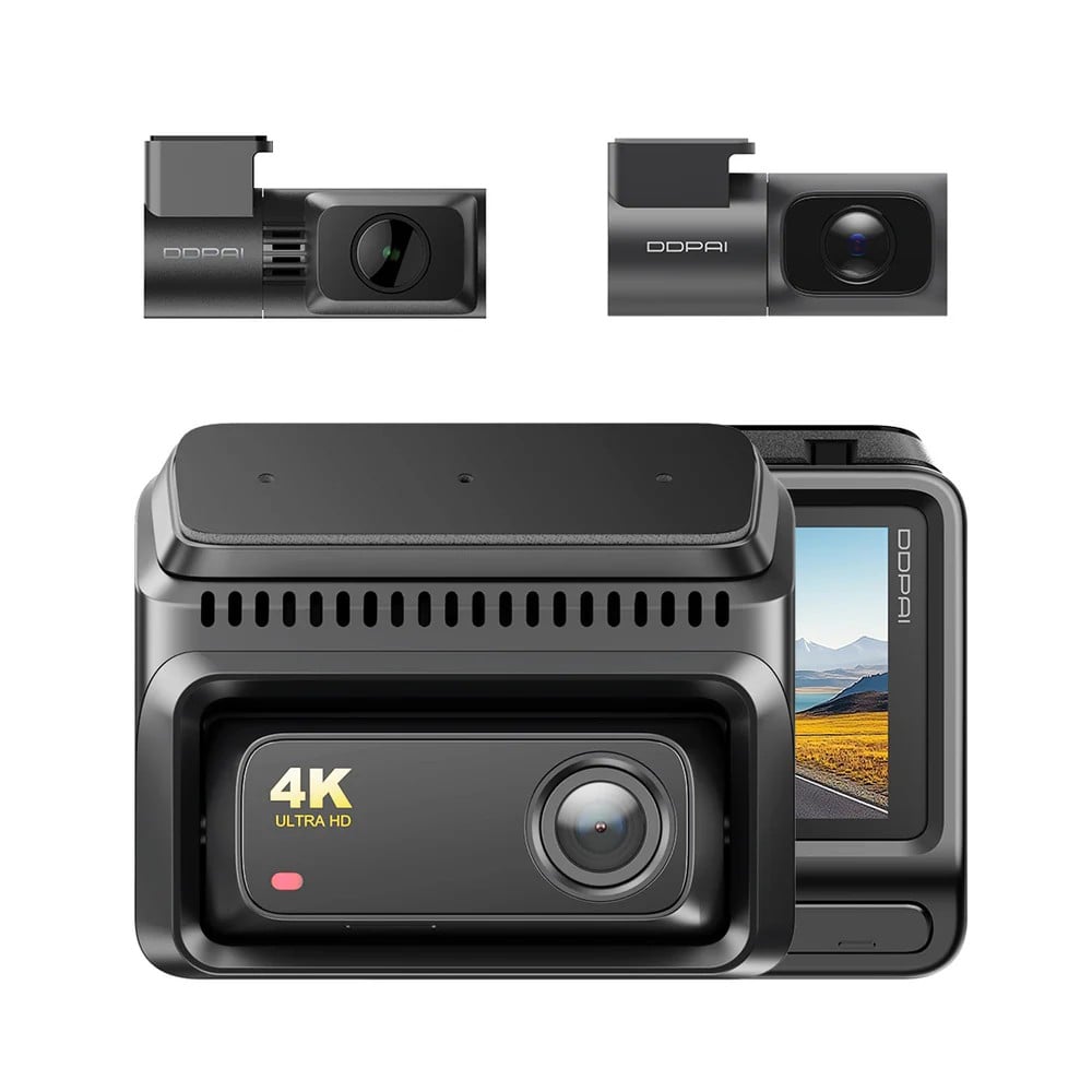 Set 3 Camere Auto DDpai Z60T, 4K HDR, Wi-Fi 6