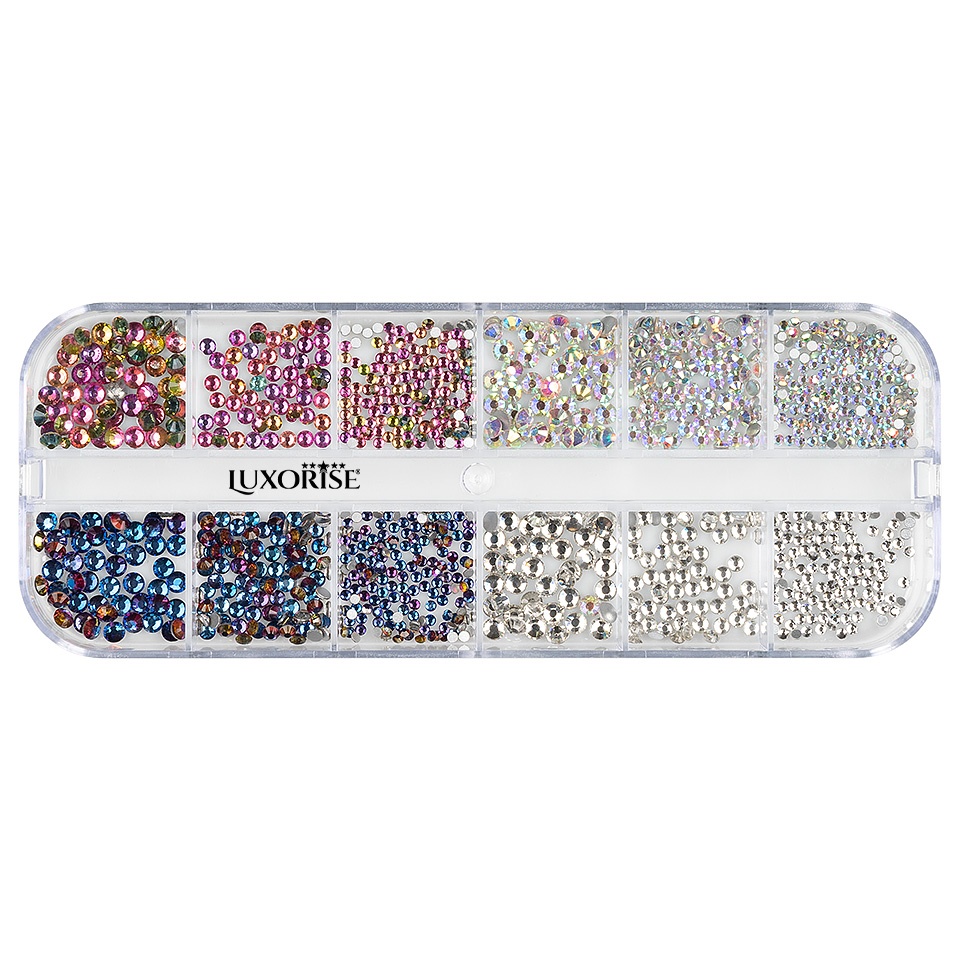 Strasuri Unghii LUXORISE Crystal Fairy | 12 Modele