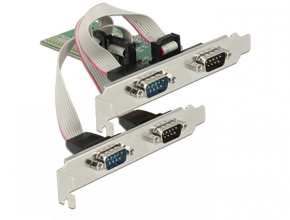 Delock 89557: Placă PCI Express cu 4 porturi RS-232