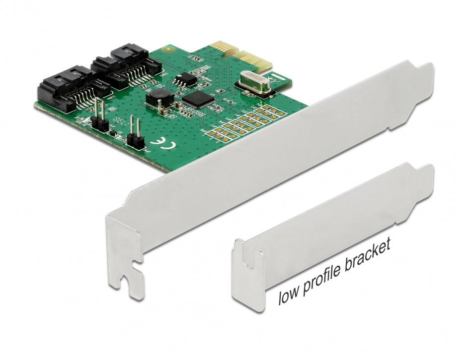 Placă PCI Express 2 Porturi SATA III RAID Delock