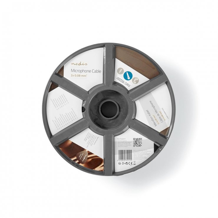 Cablu Microfon Nedis 100m, 2x0.08mm², PVC