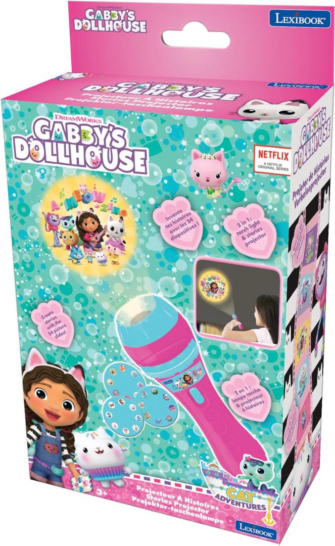 Lanternă Proiector Gabby's Dollhouse Lexibook - Povești Magice