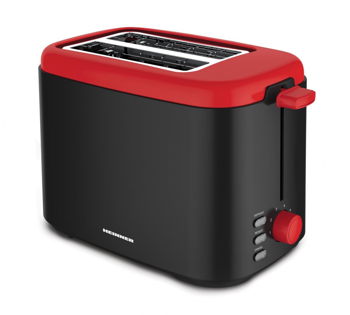 Prăjitor de pâine Heinner HTP-800BKR, 800W, 2 felii