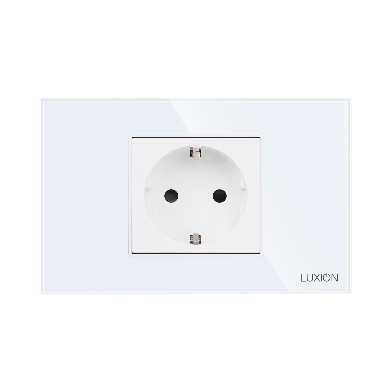 Priza Simplă LUXION cu Ramă din Sticlă, IP44, 117x75x34 mm - imagine 2
