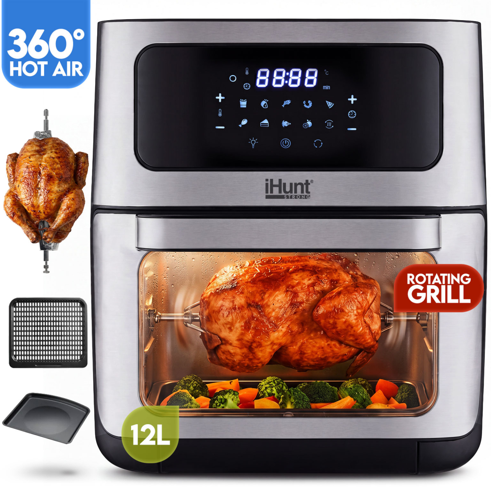 iHunt Bro Air Fryer 12L Rotary cu Rotisor - imagine 2