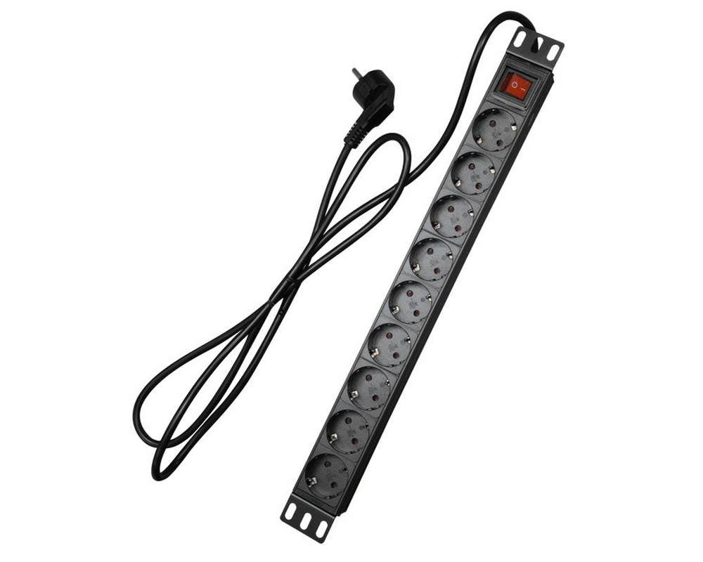Priza Rack Safer 9 Posturi 1U - Control Total