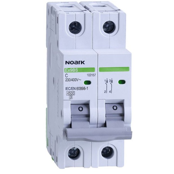 Siguranta automata Noark Ex9BS 2P 32A, 4.5kA