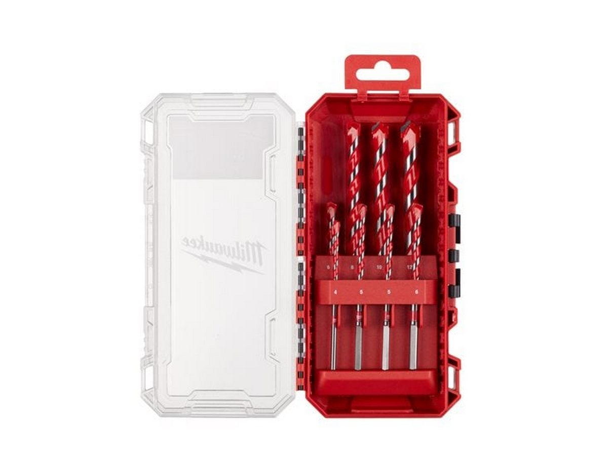 Set burghie beton Milwaukee 8 piese, 4-12 mm, PowerTip