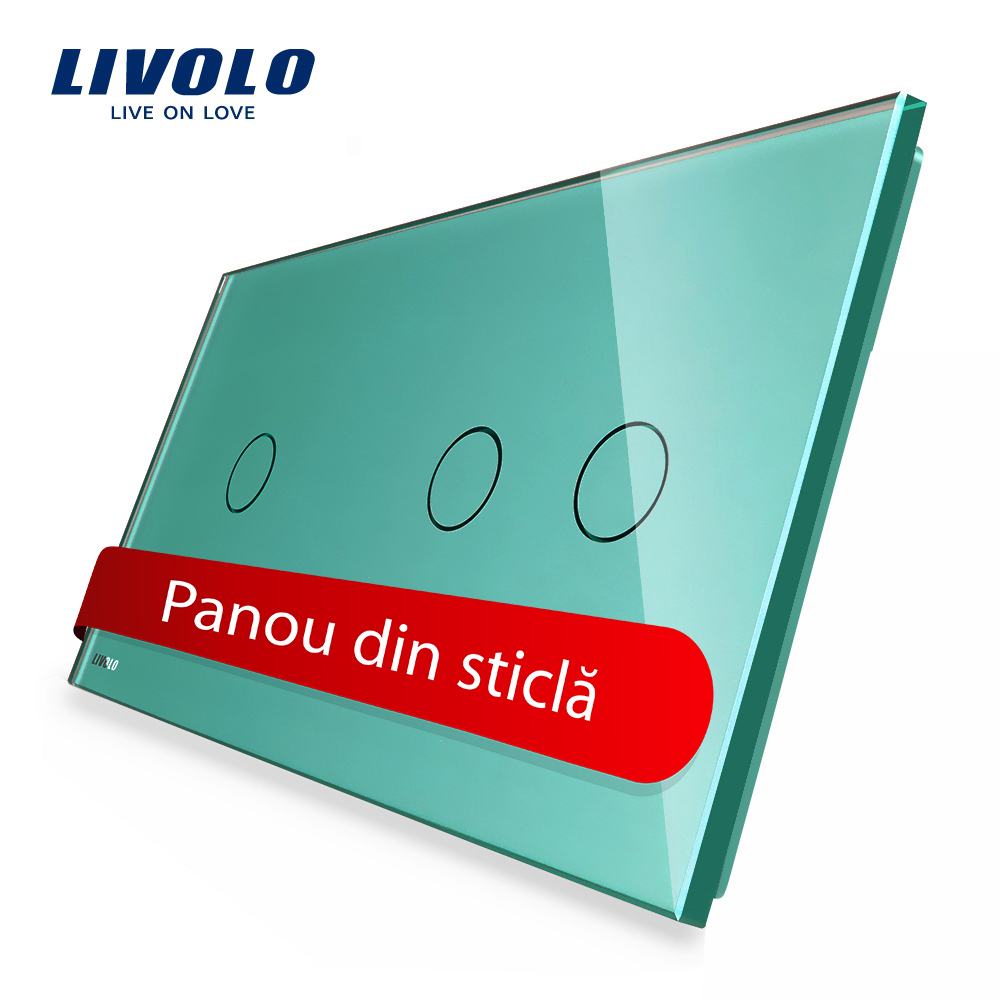Panou Touch Livolo Sticlă Intrerupător Simplu+Dublu - imagine 9