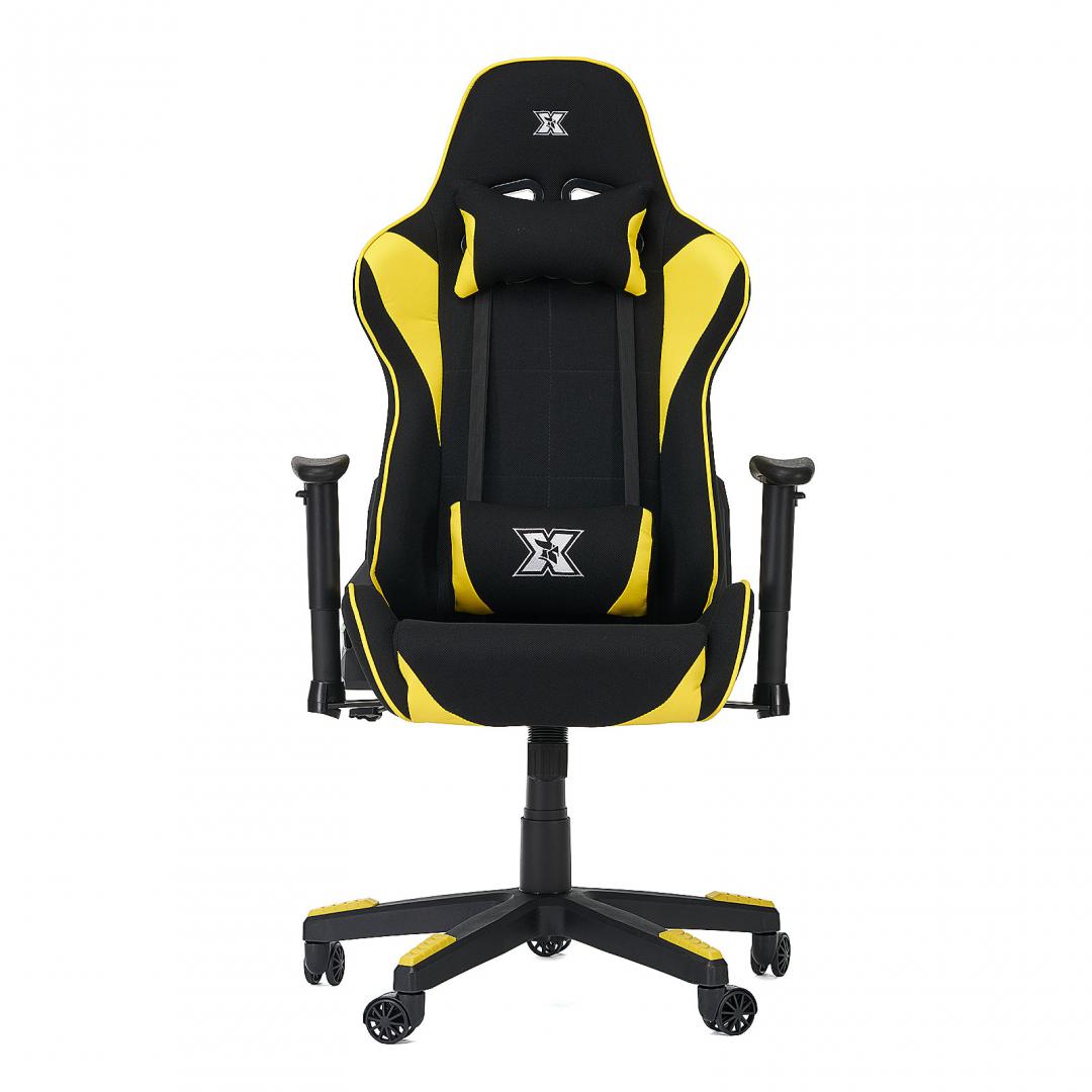 Scaun Gaming Torin X by Serioux - Ajustabil, 150Kg, Negru/Galben