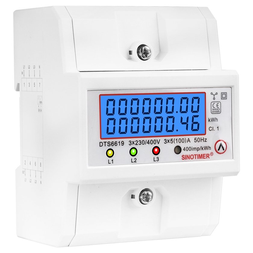 Contor Monofazat Sinotimer 5(100)A Digital LED