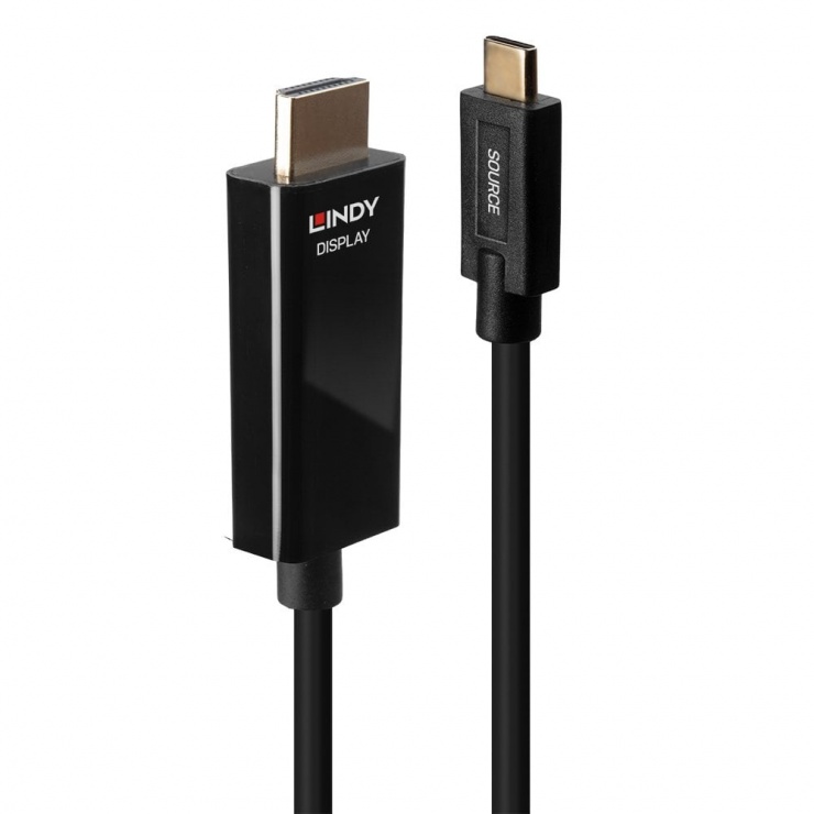 Cablu USB-C la HDMI 4K 10m, Lindy HDR