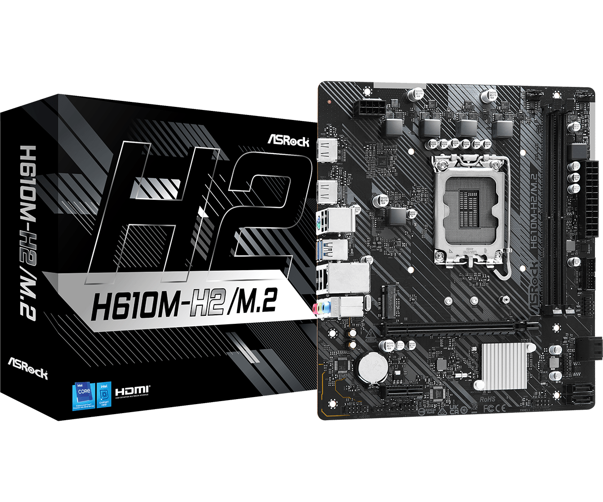 Placă de Bază ASROCK H610M-H2/M.2 LGA1700 mATX DDR4