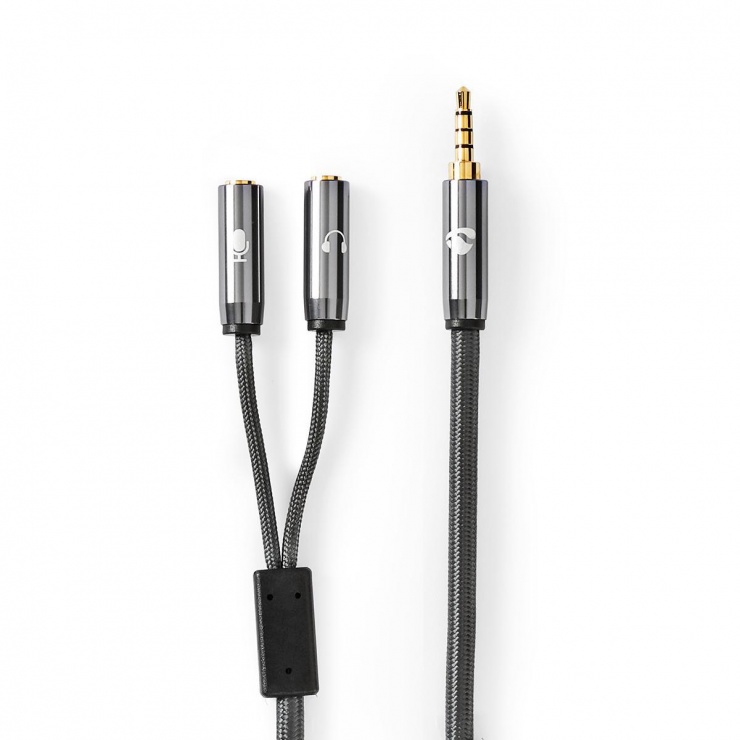 Adaptor Audio Jack 3.5mm Splitter Nedis