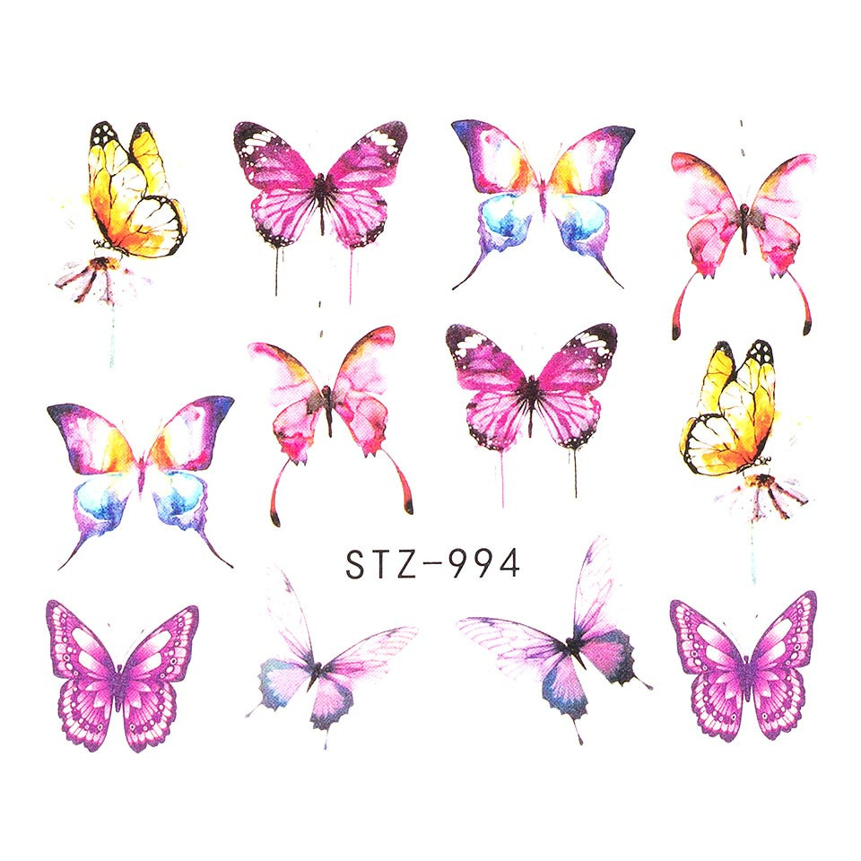 Tatuaj Unghii LUXORISE Butterfly Burst STZ-994