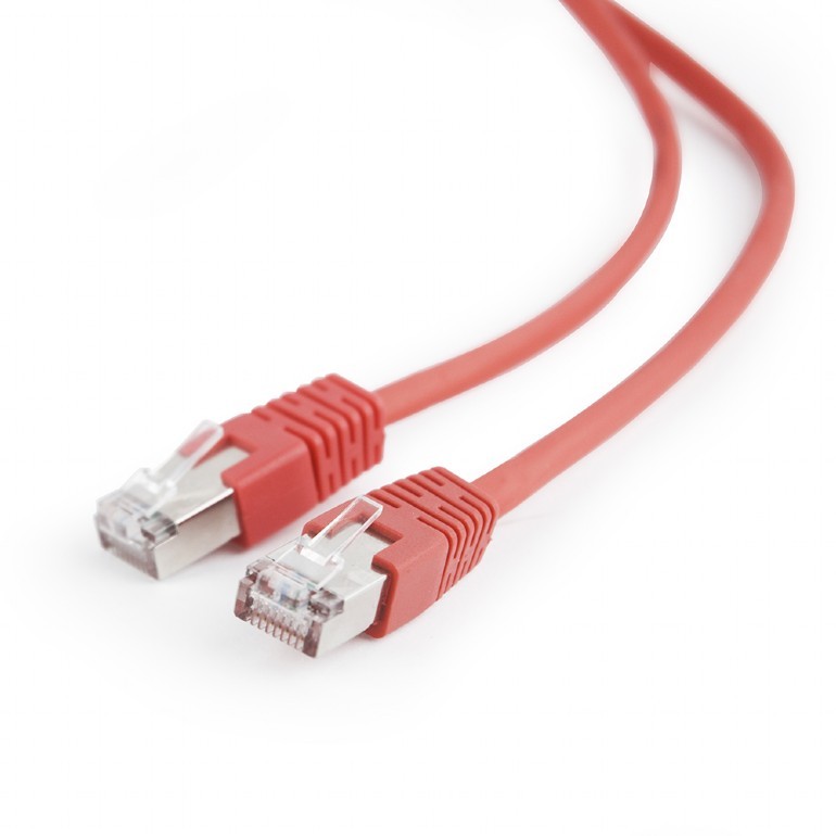 Cablu Patch Cord Gembird Cat5e 1m Rosu - Rețea Gigabit
