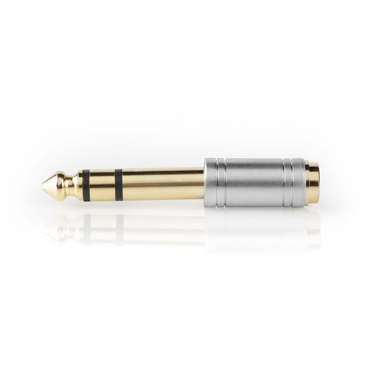 Adaptor Jack 6.35mm la 3.5mm Nedis Placat Aur