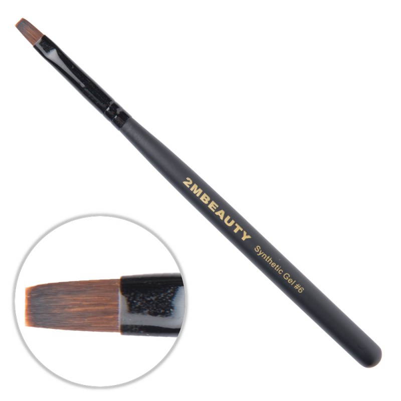 Pensula Gel 2M Black Beauty Sintetic nr. 6