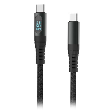Cablu USB-C la USB-C 1M V-TAC cu Afisaj