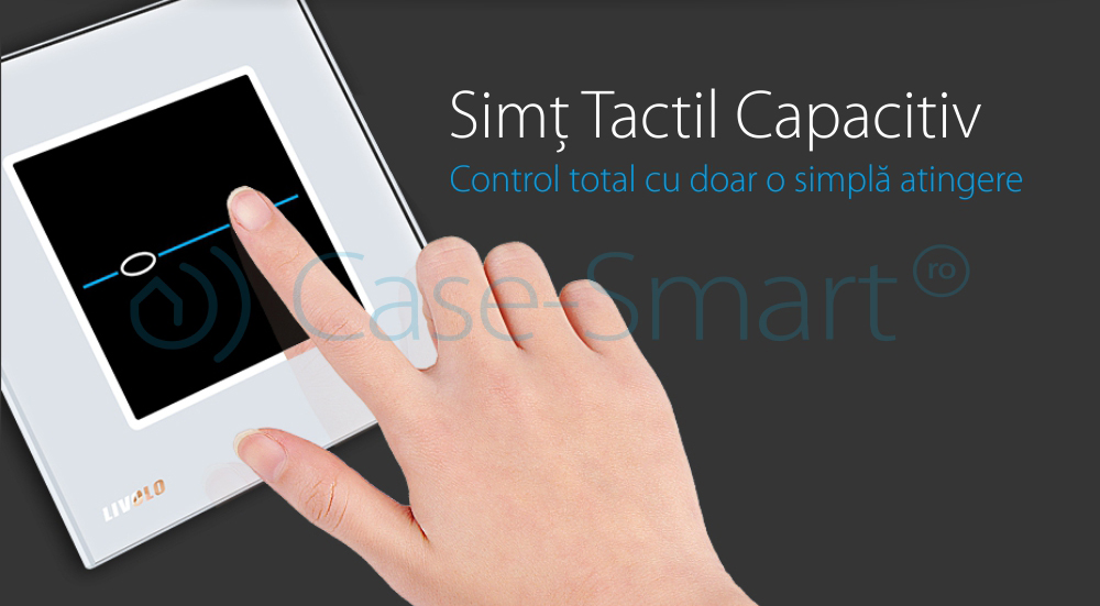 Intrerupator Dublu Touch Livolo Sticla - Seria R - imagine 5