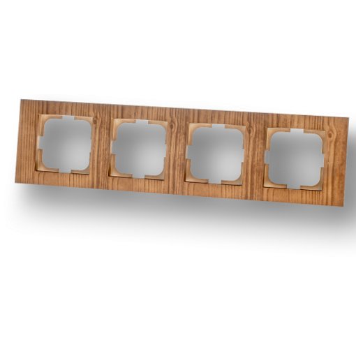 Rama cu 4 Posturi Grano Ovivo OV00379, Culoare Maro