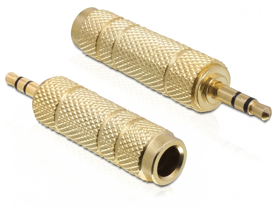Adaptor Audio Jack 6.3mm la 3.5mm Delock