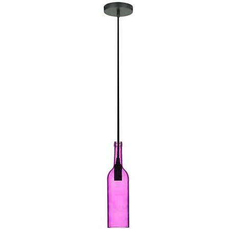 Pendul V-TAC Sticlă Vin Roz, Soclu E14