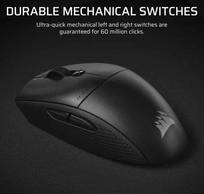 Mouse Gaming Wireless CORSAIR M55 - 24K DPI, 185h Autonomie - imagine 6
