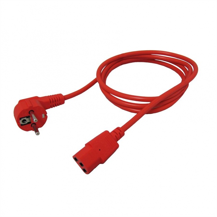Cablu Alimentare PC Roline Rosu 1.8m